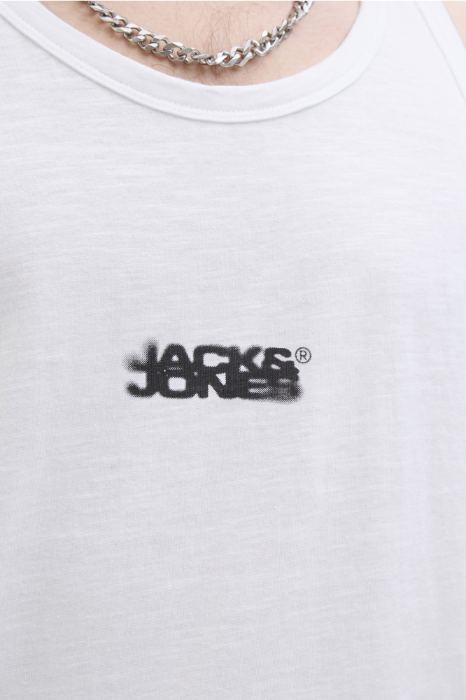 JCOSAGO SMALL LOGO SLUB TANK TOP 12276727 BRIGHT WHITE